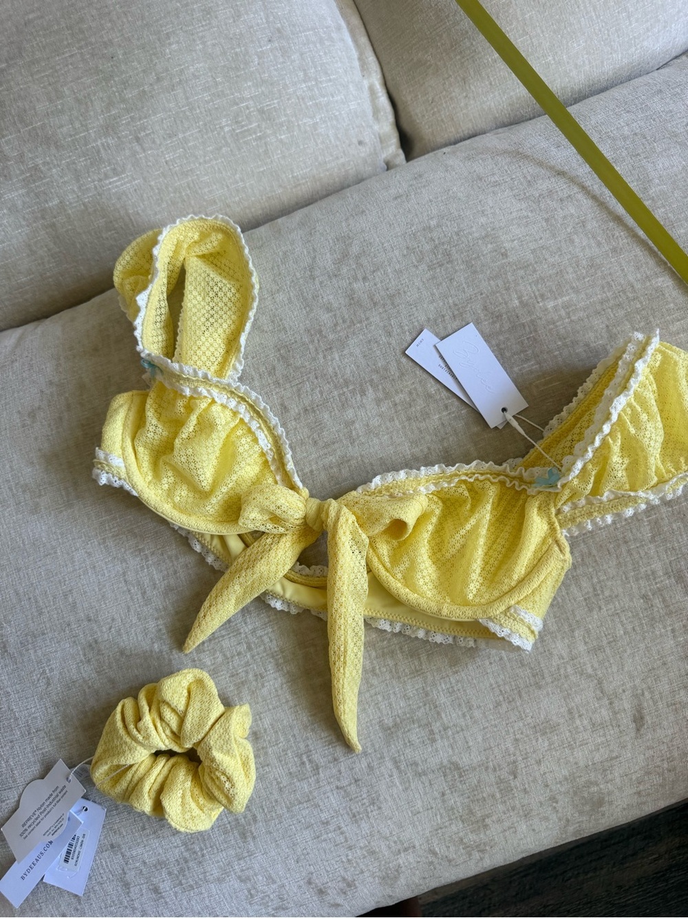 Bydee Swim - Symi Bikini Top in Limon